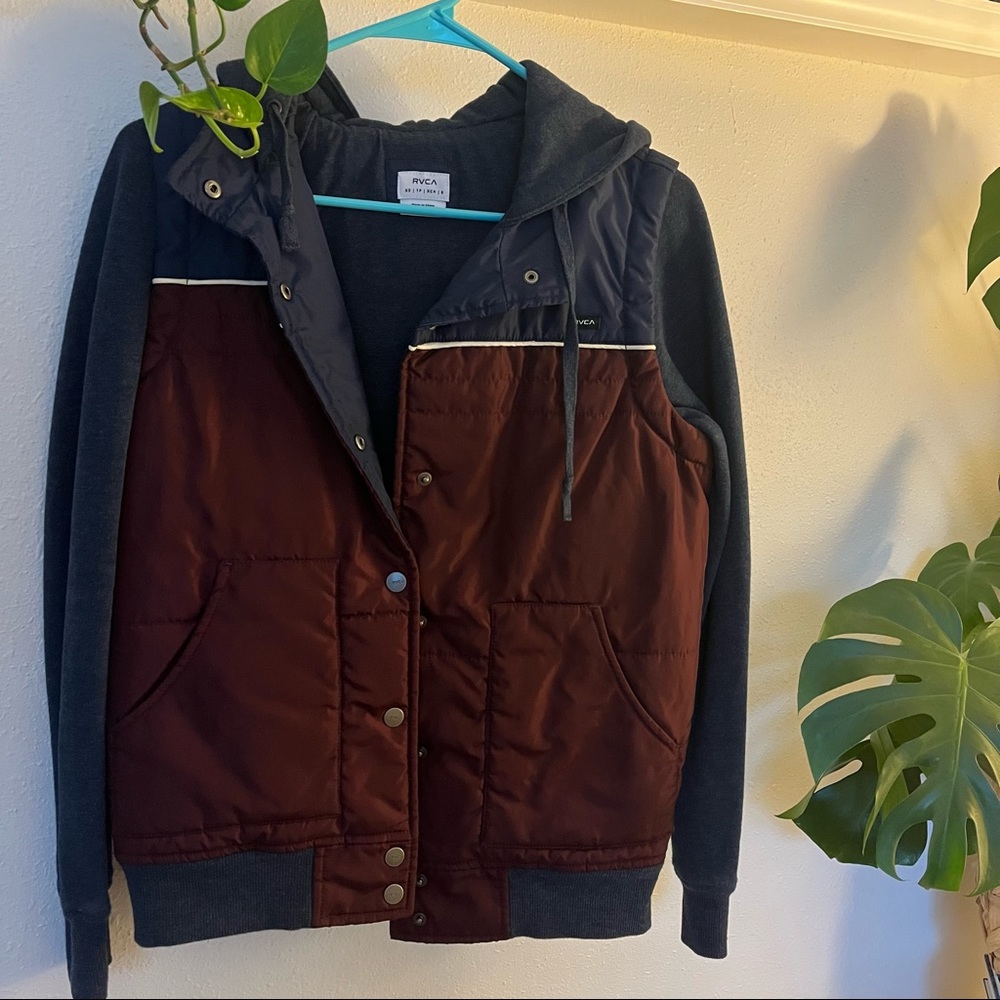 RVCA Bomber Sweatshirt Jacket XS